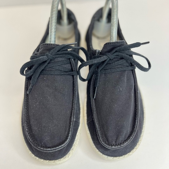 HEY DUDE WOMEN'S WENDY L BLACK Sz 7 WOMEN’S SHOES Comfort Loafers XLNT CLEAN - Picture 3 of 15